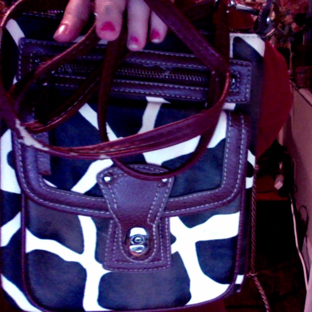 Giraffe print bag